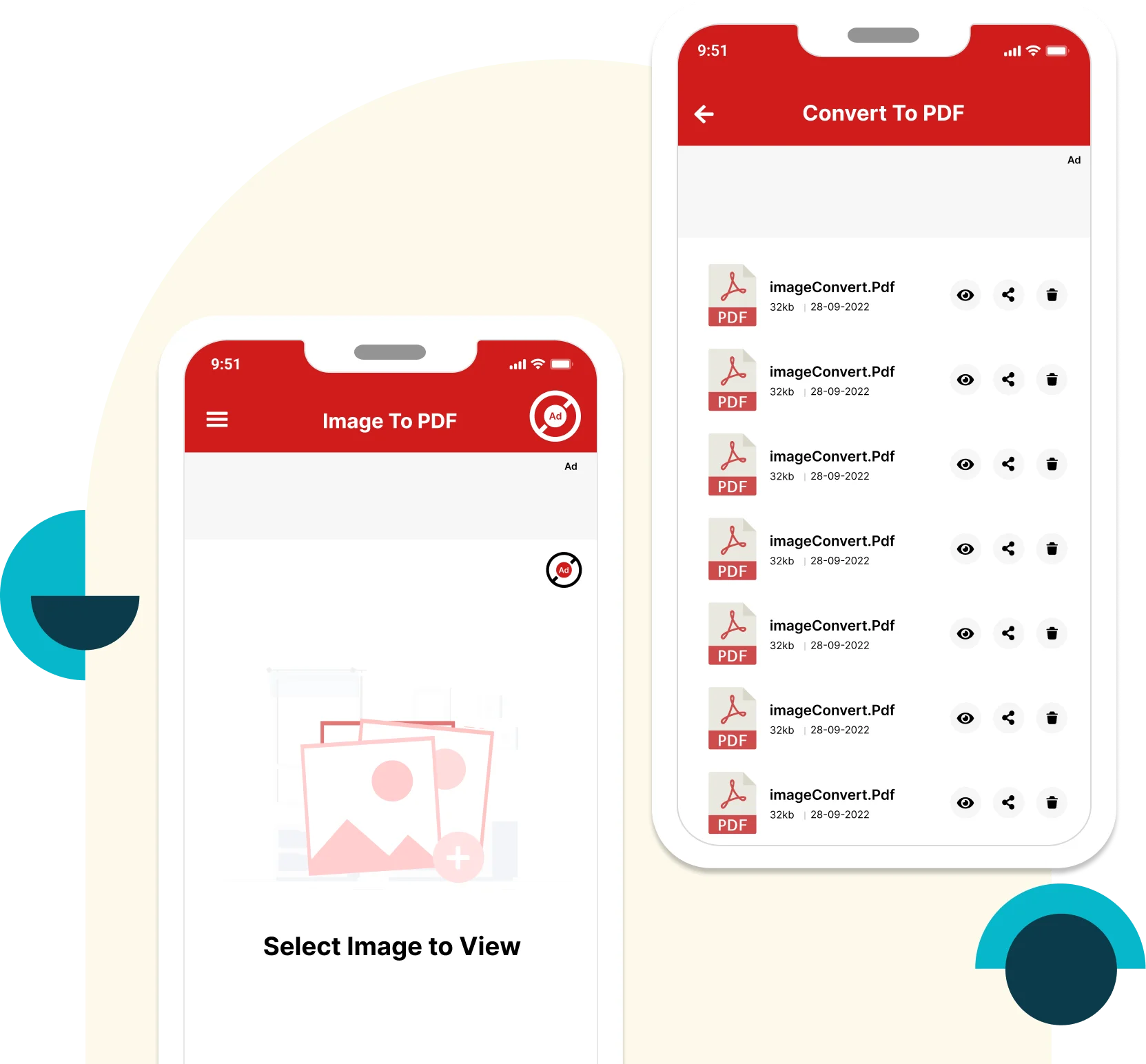 Image to PDF Maker & Converter Application UI/UX